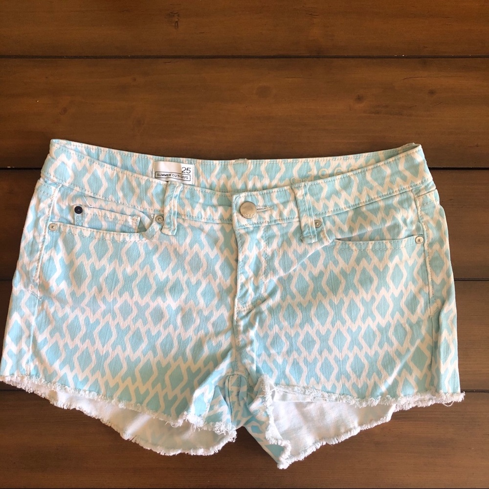 GAP Printed Jean Cut-off Shorts